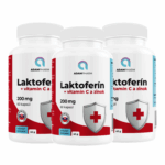 AKCIA Laktoferín + vitamín C a zinok, 3 x 60 kapsúl